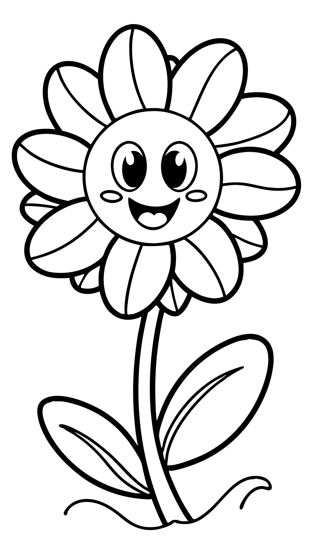 flowers coloring pages for preschoolers